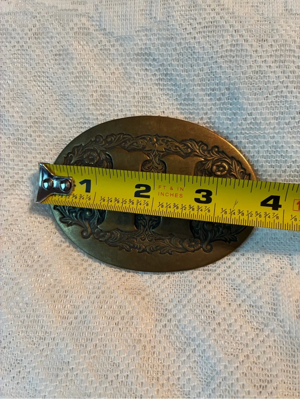 Texas Sterling Collection Oval Belt Buckle in Antique Brass Tone